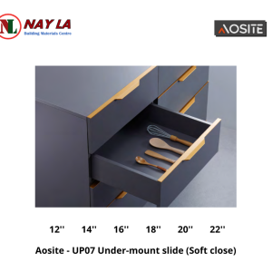Aosite - UP14 Under-mount slide (Soft close)