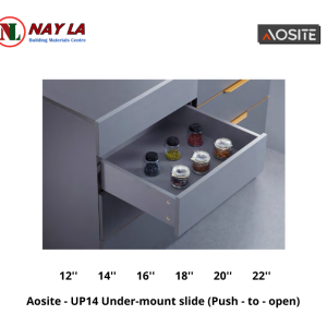 Aosite - UP14 Under-mount slide (Push-to-open)